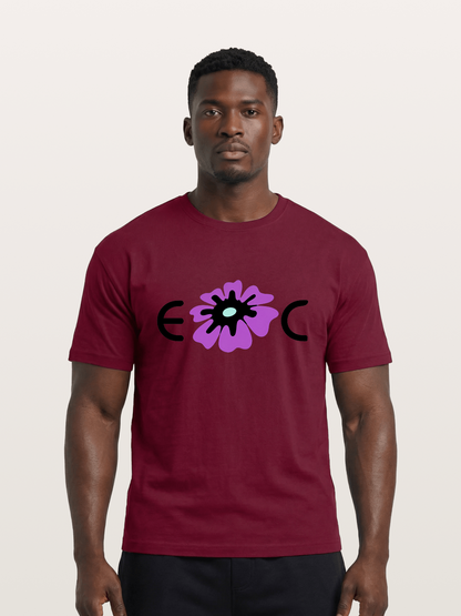 Purple EDC Daisy Silhouette Gildan T-shirt