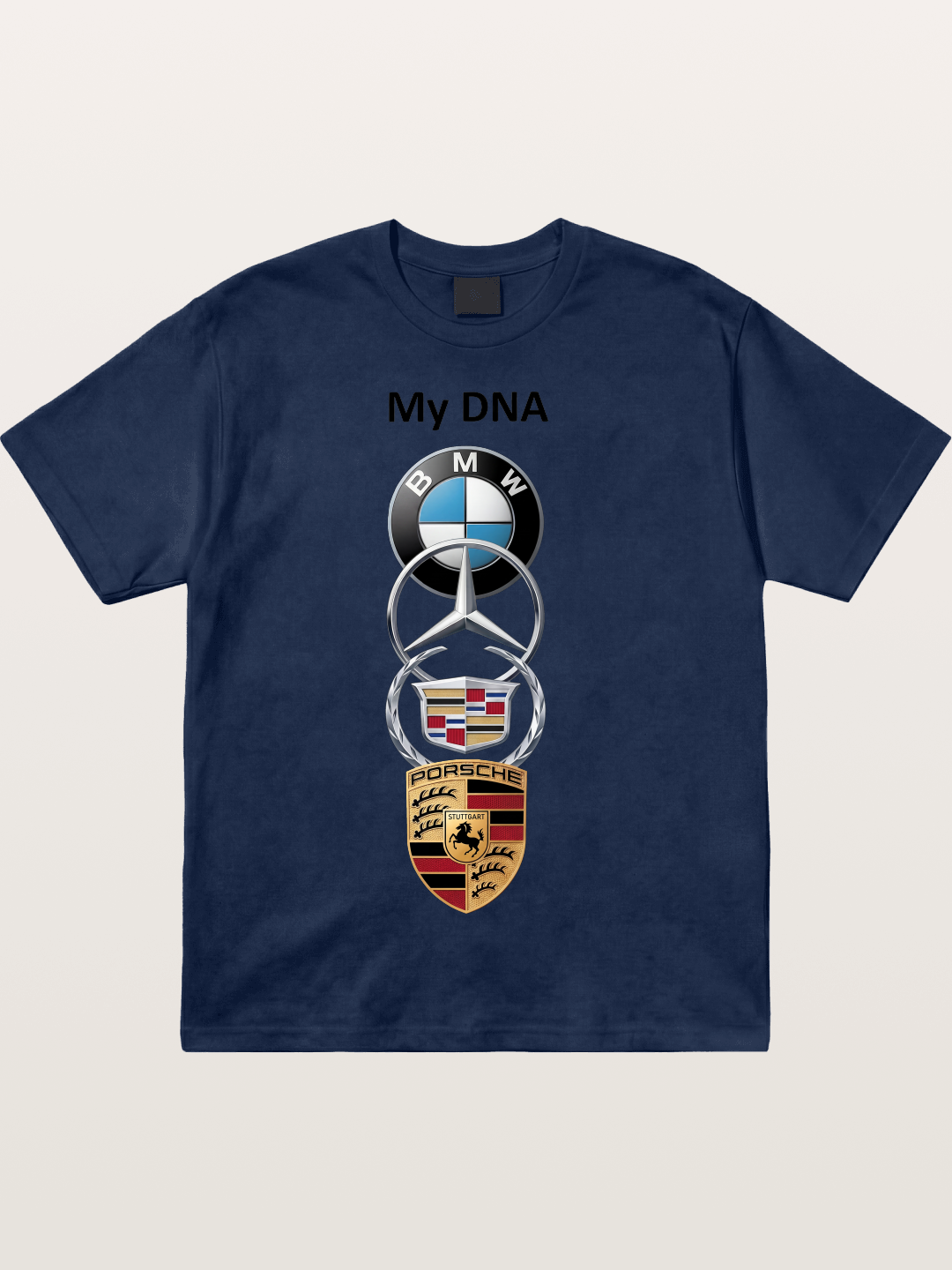 Luxury Car Logos Stack Art Cotton T-shirt