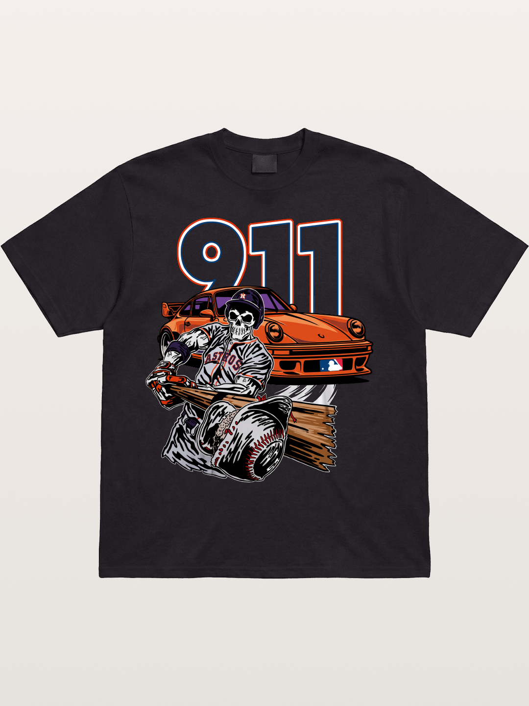 Skull Slugger Cotton T-shirt