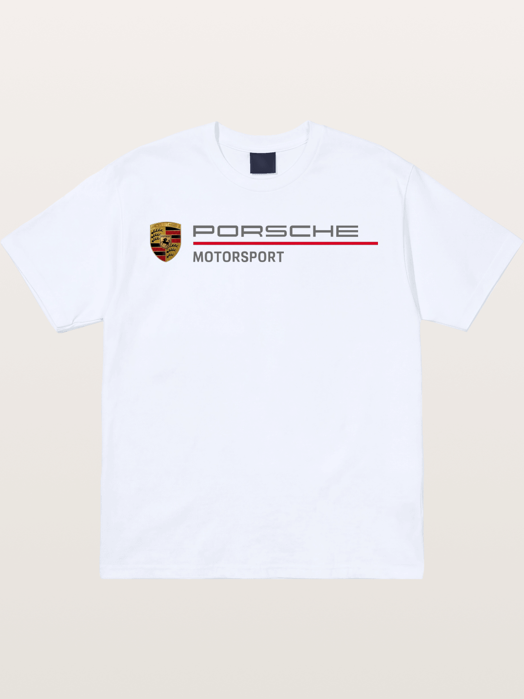 Porsche Motorsport Striped Logo Gildan T-shirt