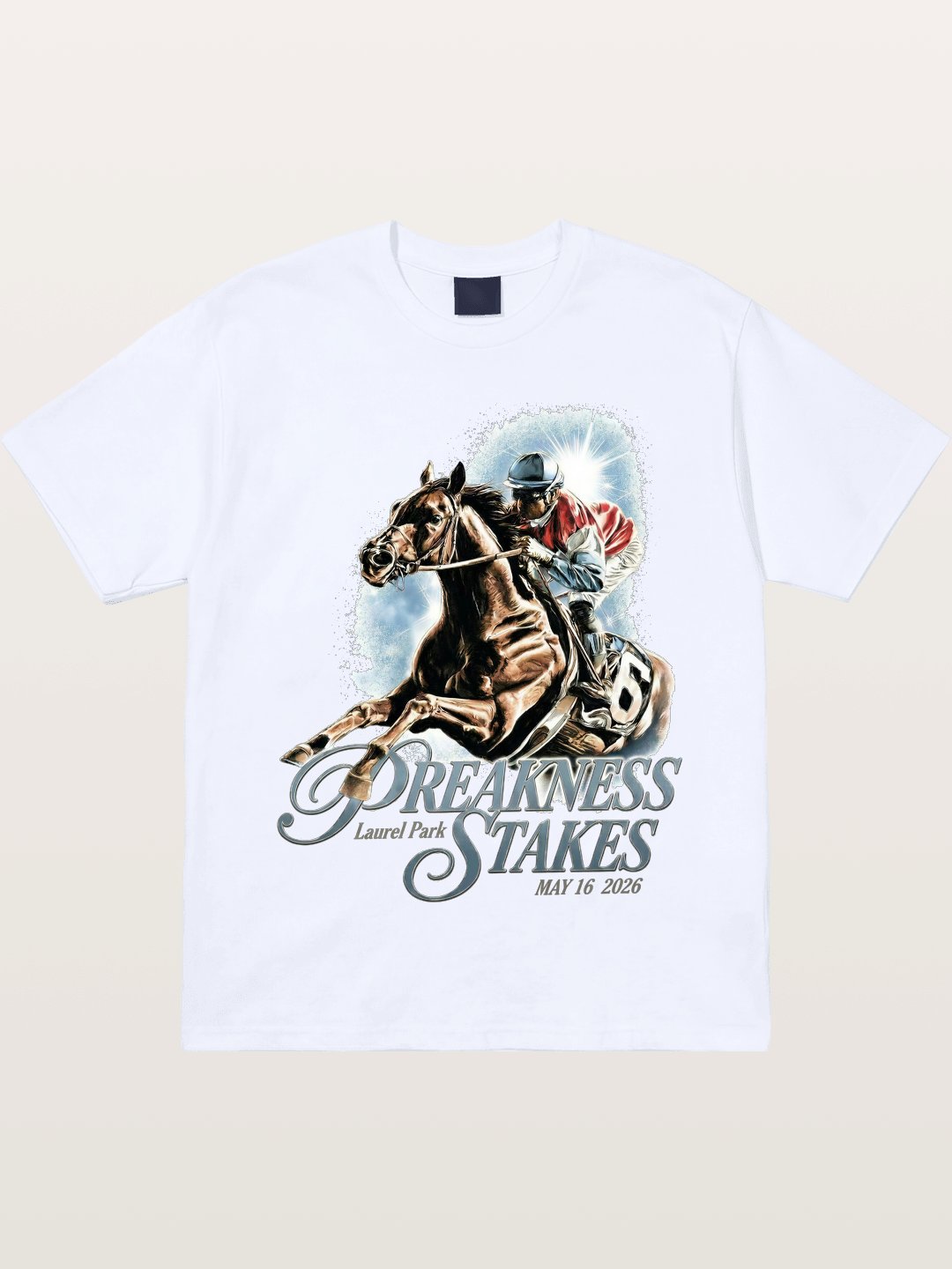 Preakness Stakes Jockey Poster Gildan T-shirt