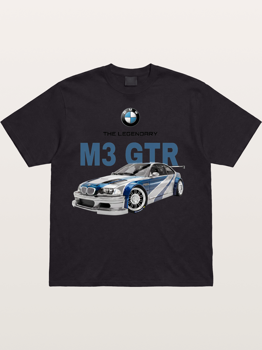 BMW M3 GTR Legend Print Cotton T-shirt
