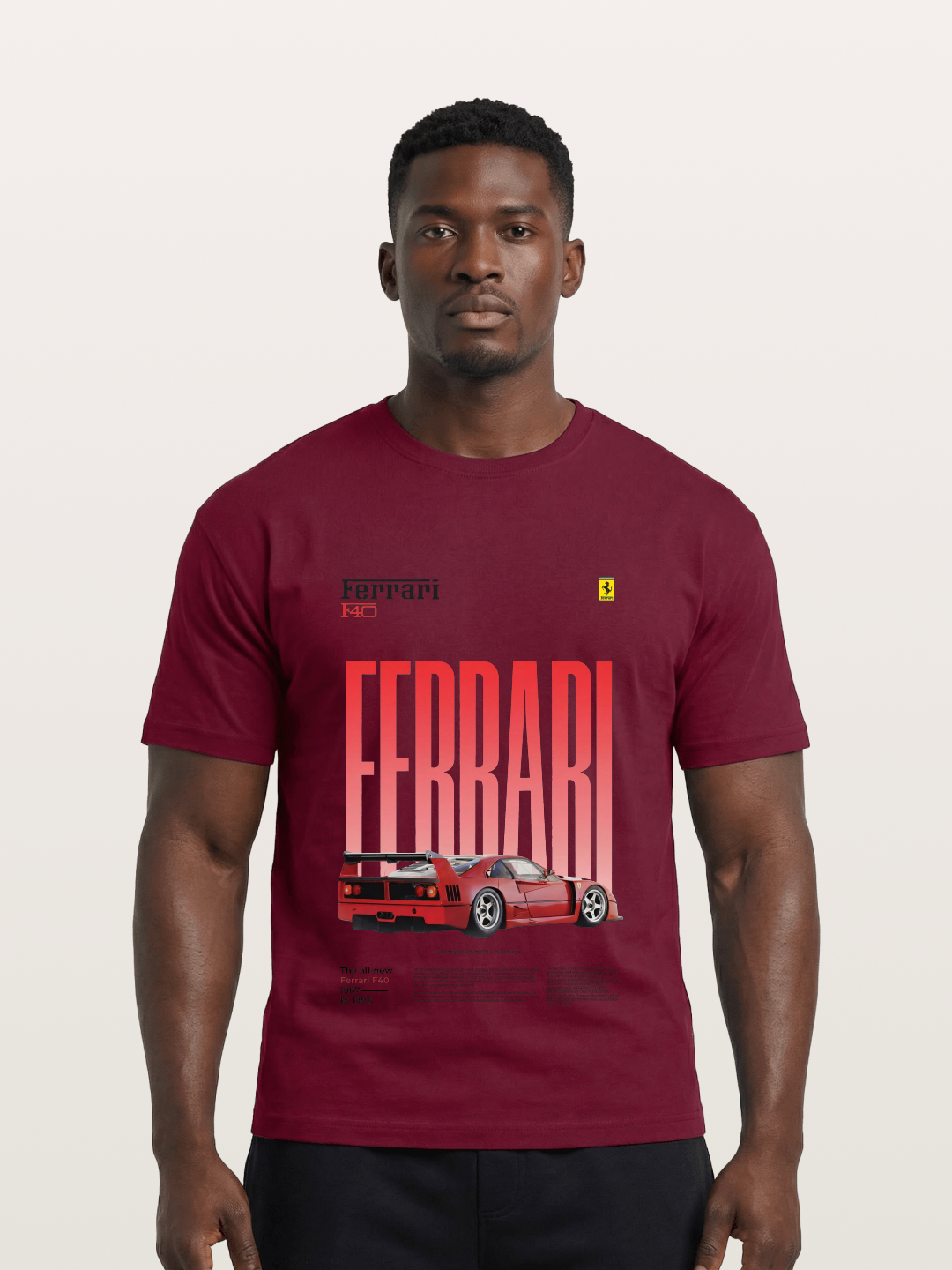 Gradient Red Gildan T-shirt