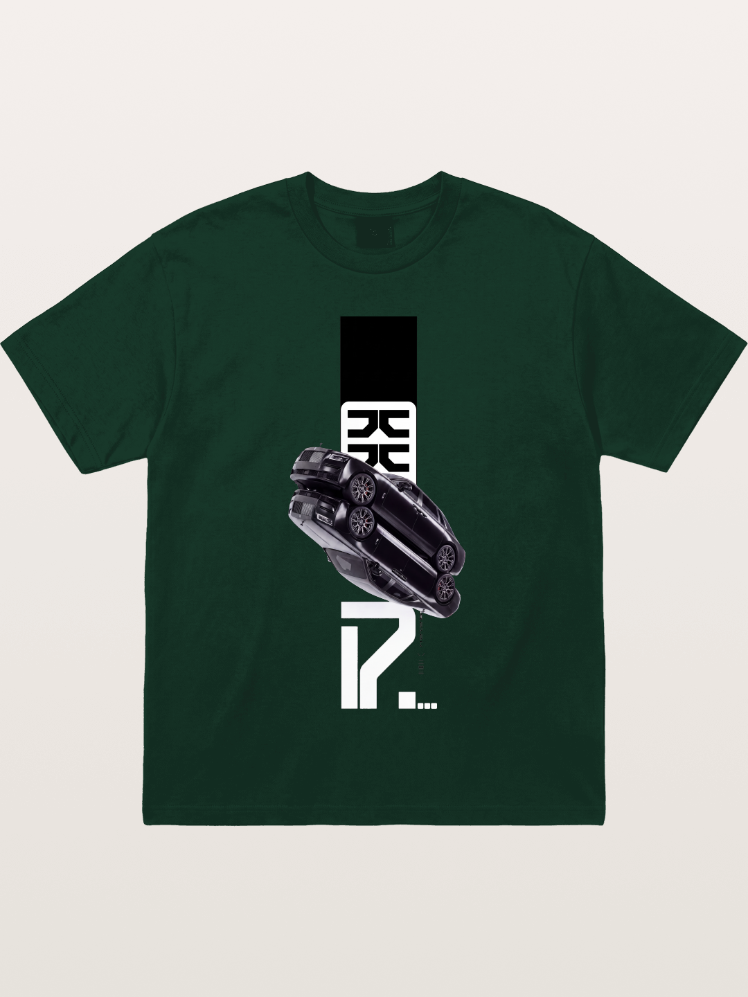 Black Rolls Royce Abstract Art Gildan T-shirt