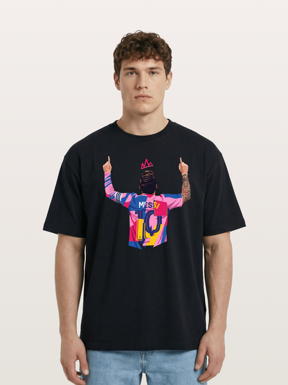 Messi No.10 Celebration Pose Cotton T-shirt