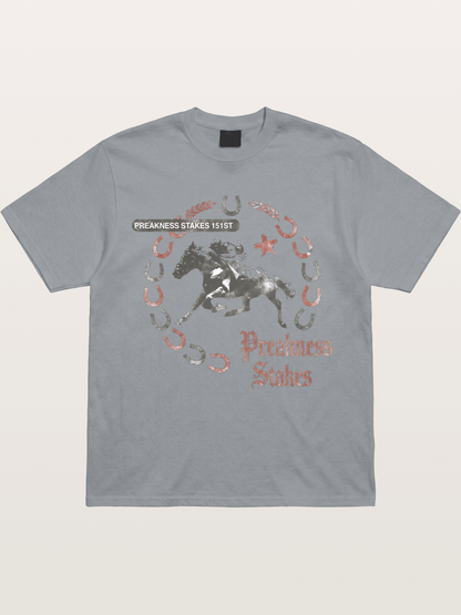 Preakness Stakes Horseshoe Art Gildan T-shirt