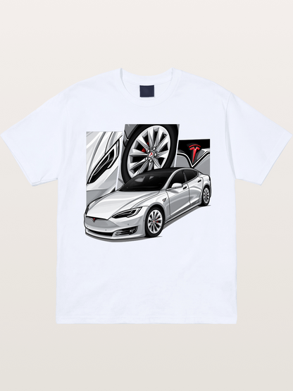 Tesla Model 3 Artwork Gildan T-shirt