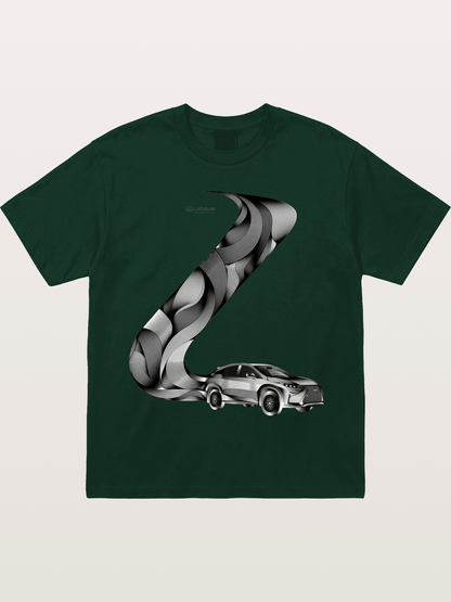 Lexus Wave Line Art Graphic Gildan T-shirt