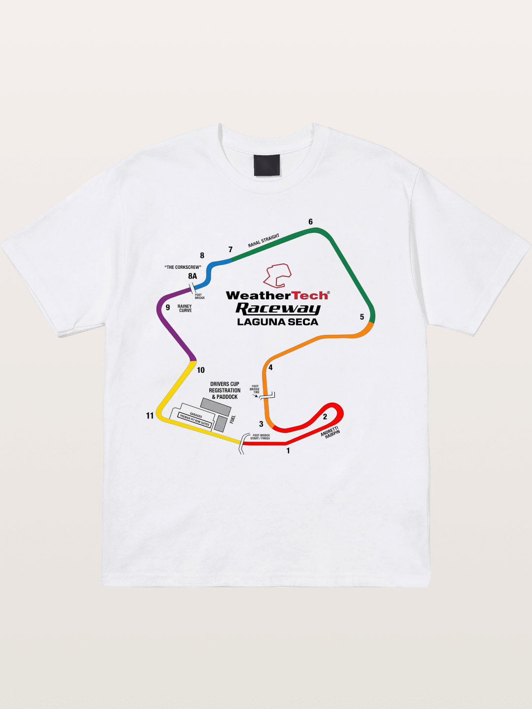 Corkscrew Track Cotton T-shirt