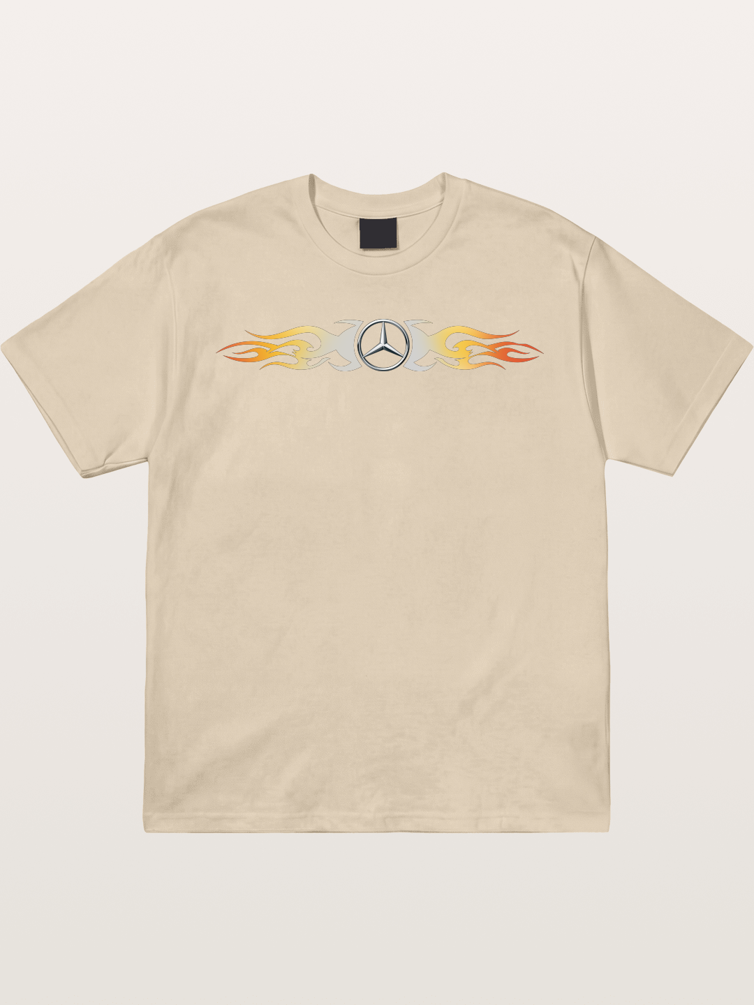 Mercedes Star Flame Stripe Gildan T-shirt