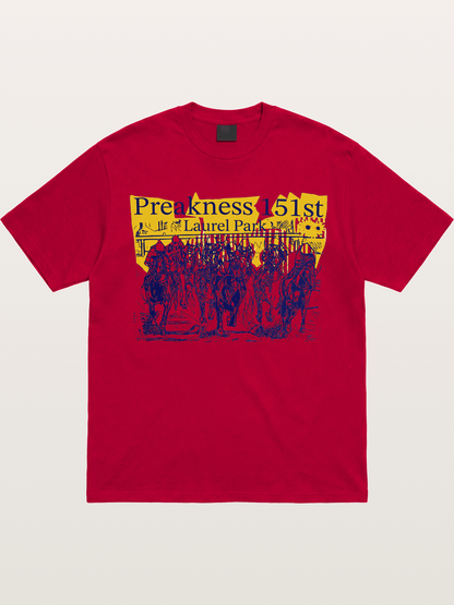 Preakness 151 Sketch Racing Art Gildan T-shirt