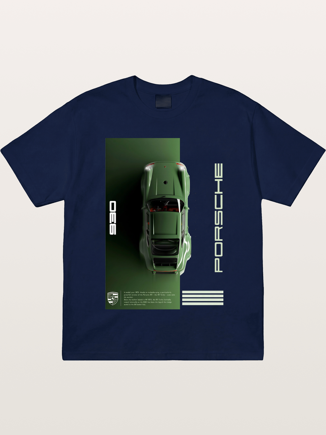 930 Porsche Green Top View Gildan T-shirt