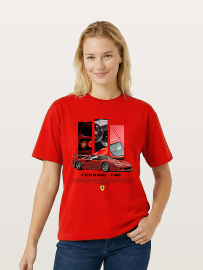 Vertical F40 Cotton T-shirt