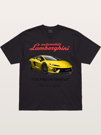 Lamborghini Temerario Yellow Sports Car Gildan T-shirt