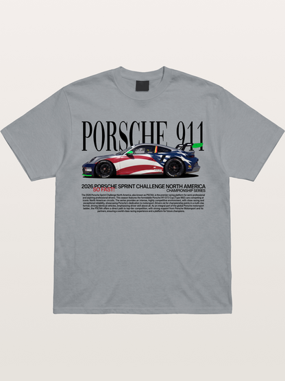 Porsche 911 Sprint Challenge Livery Gildan T-shirt