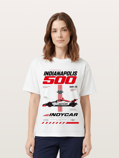 IndyCar Indianapolis 500 Poster Cotton T-shirt