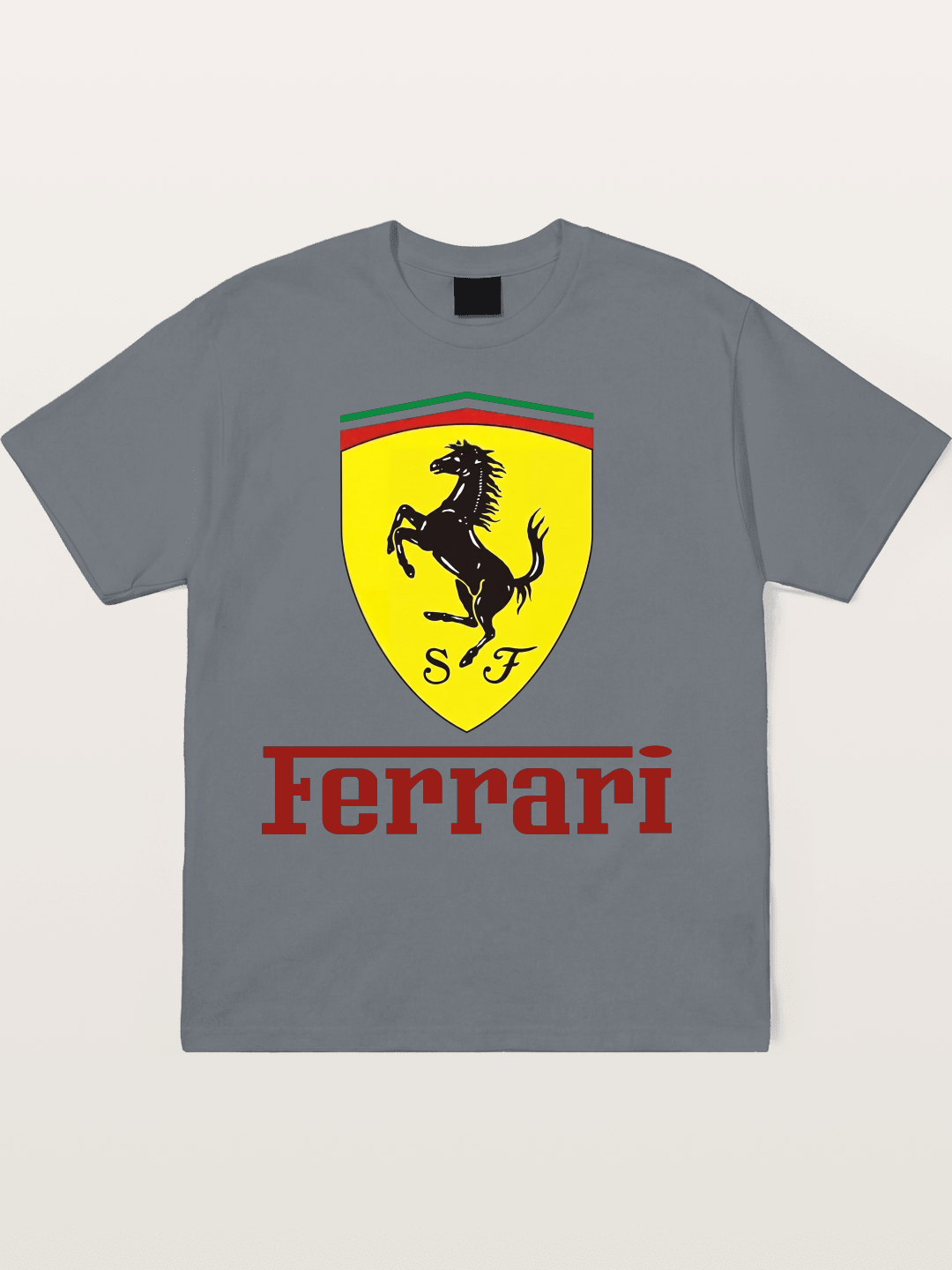 Ferrari Prancing Horse Shield Cotton T-shirt