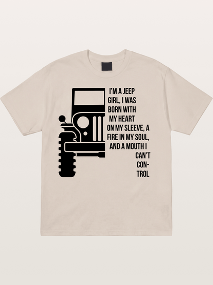 Jeep Girl Cotton T-shirt
