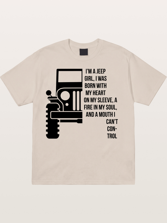 Jeep Girl Cotton T-shirt