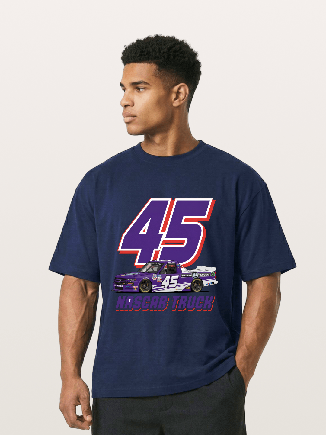 Purple 45 Racer Gildan T-shirt