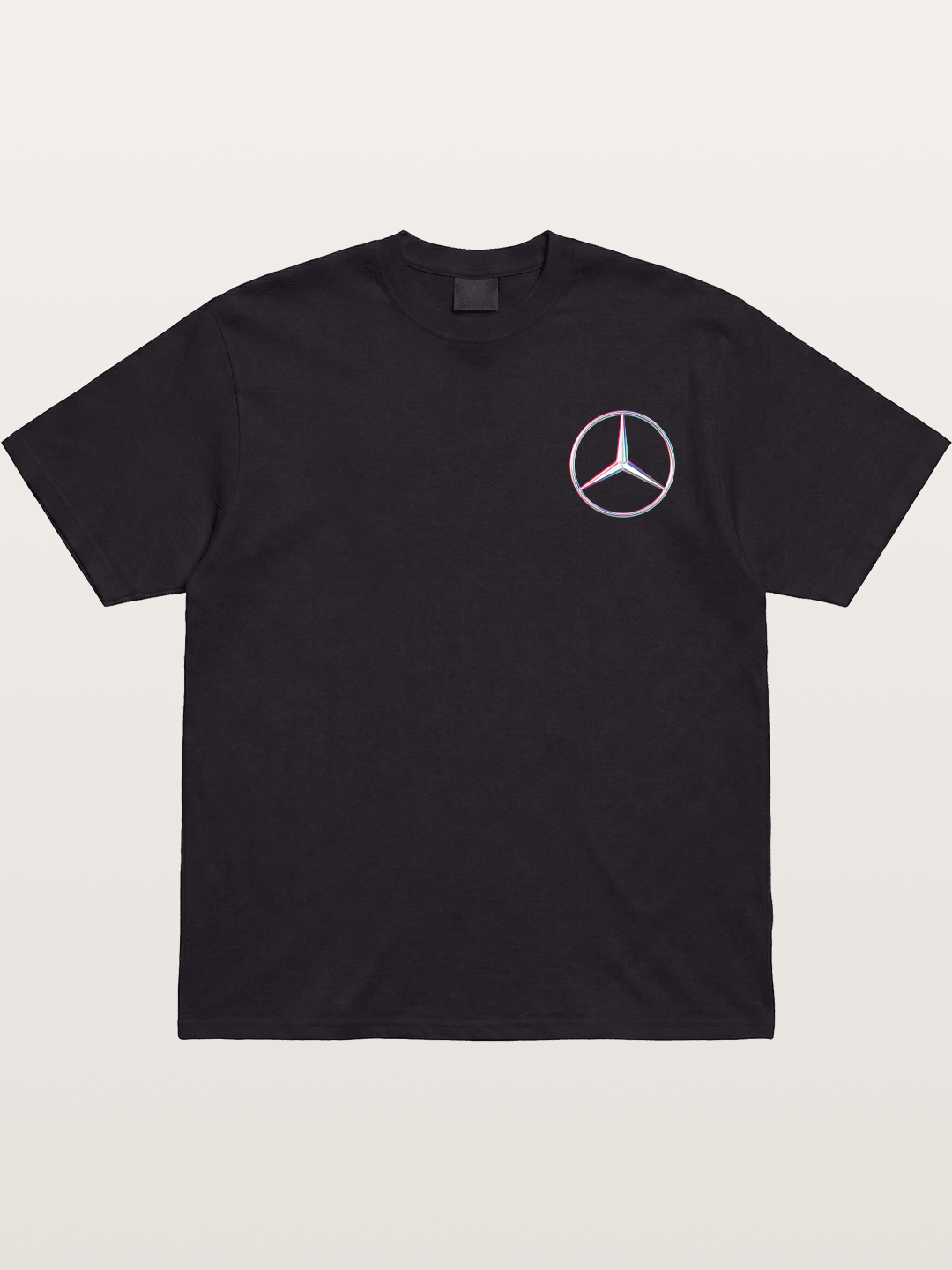 Mercedes Holographic Logo Cotton T-shirt
