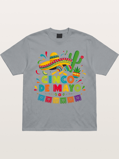 Cinco De Mayo Fiesta Art Gildan T-shirt