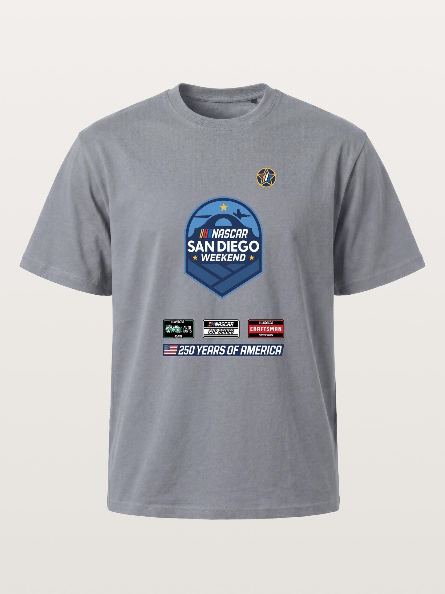 San Diego NASCAR Shield Crest Gildan T-shirt