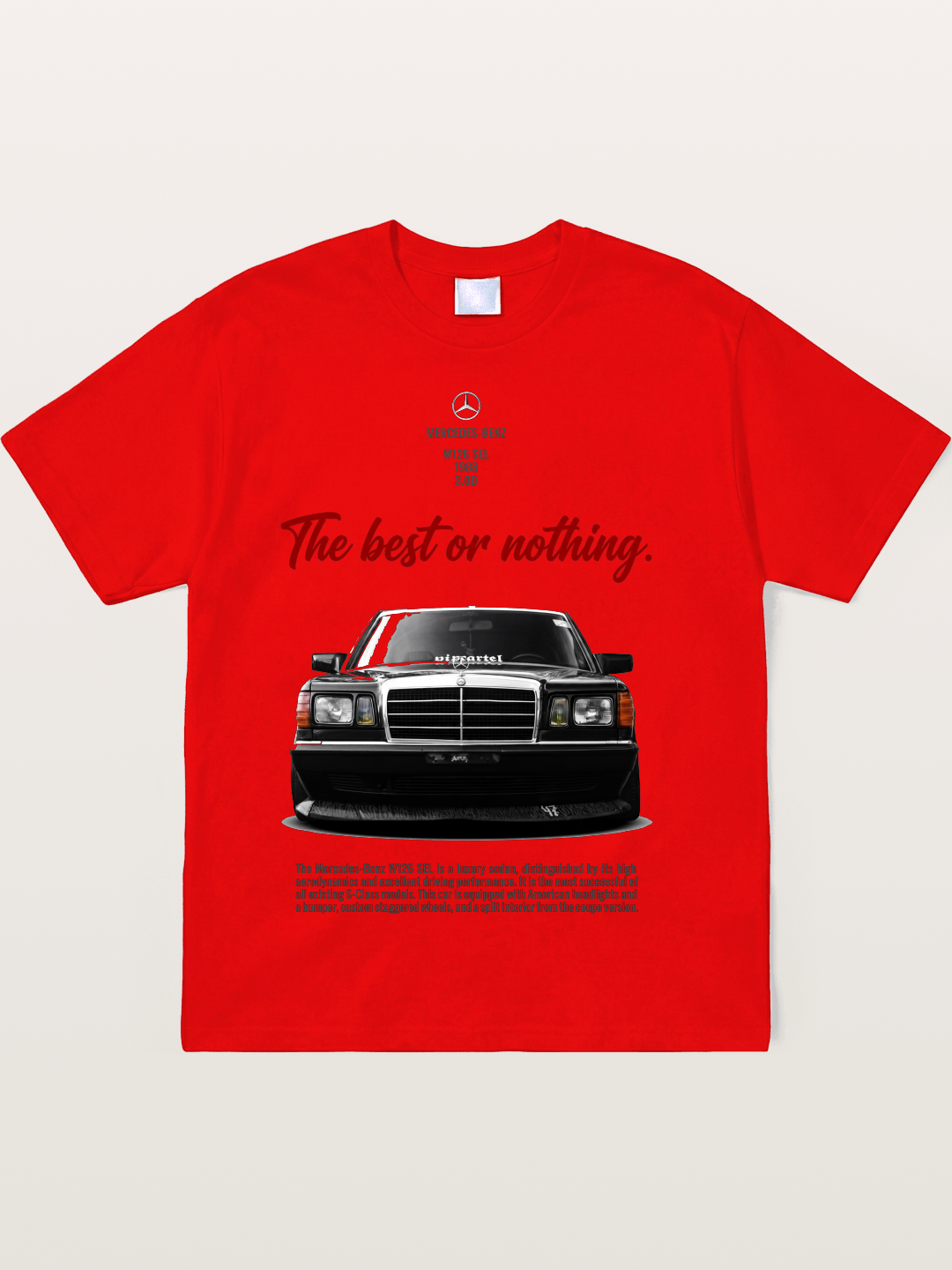 Mercedes W126 SEL Retro Soft-Stay T-shirt