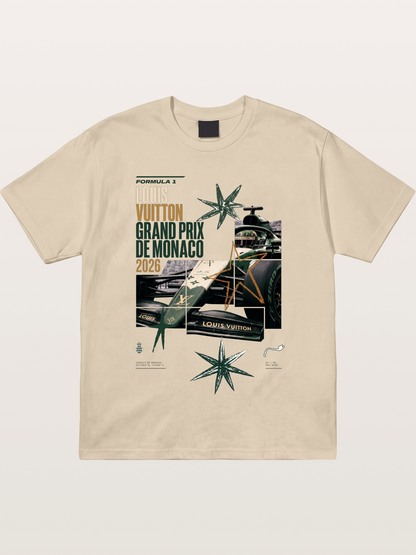 Green LV F1 Race Car Print Gildan T-shirt