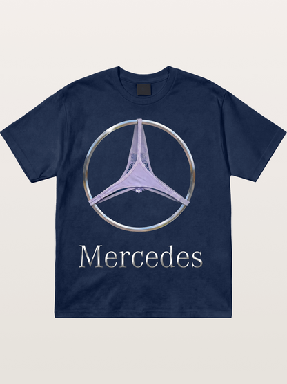 Mercedes Logo Thong Print Cotton T-shirt