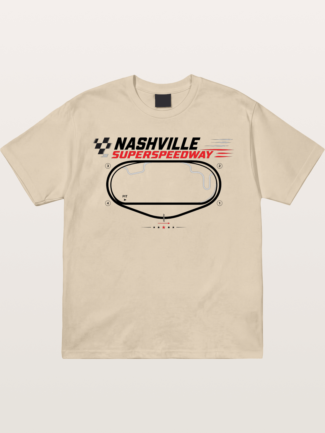 Nashville Superspeedway Oval Layout Gildan T-shirt