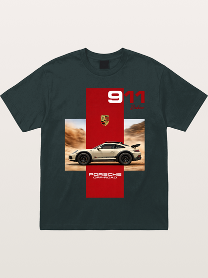 Porsche 911 Offroad Safari Style Gildan T-shirt