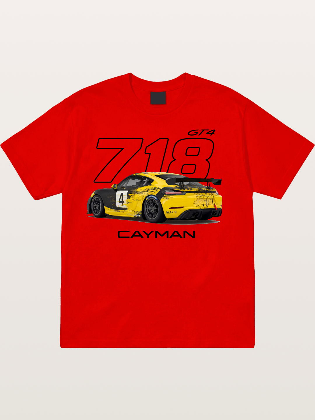 Porsche 718 Cayman GT4 Poster Cotton T-shirt