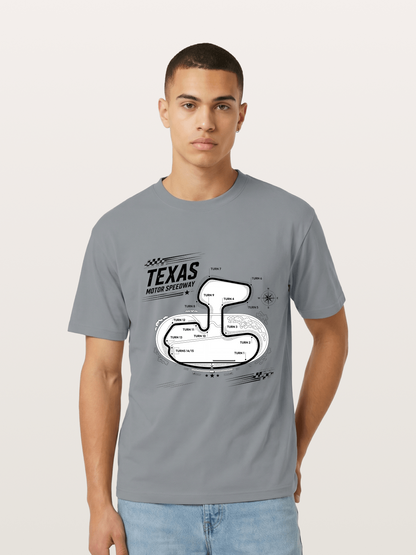 Texas Motor Speedway Track Map Gildan T-shirt