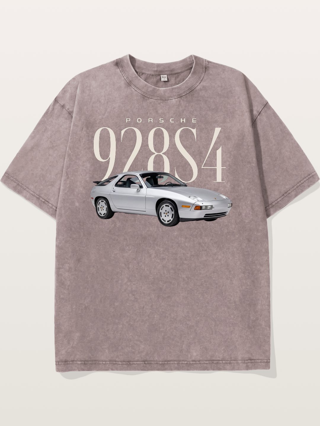 Porsche 928 S4 Silver Coupe Washed T-shirt