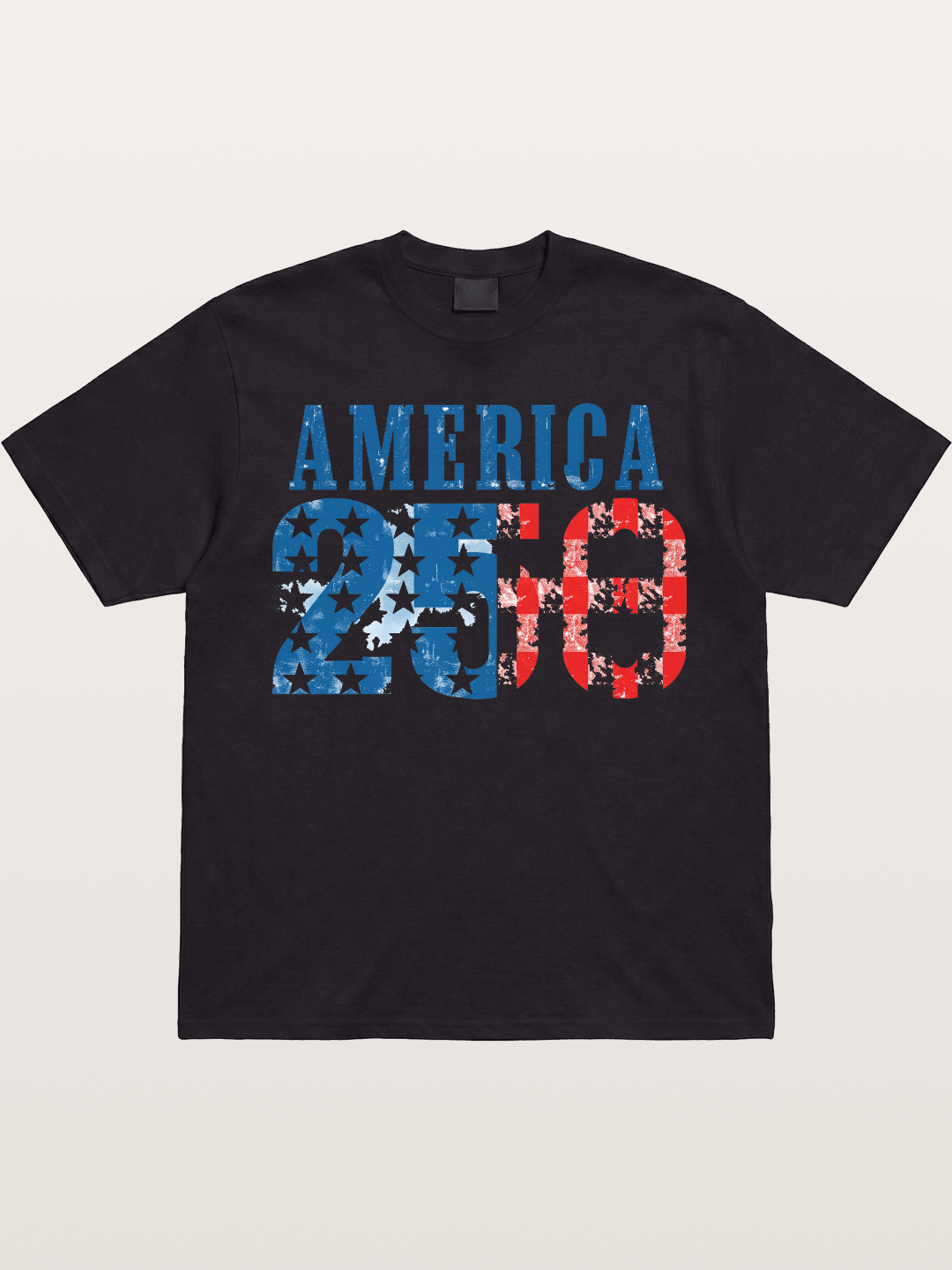 America 250 Grunge Typography Gildan T-shirt