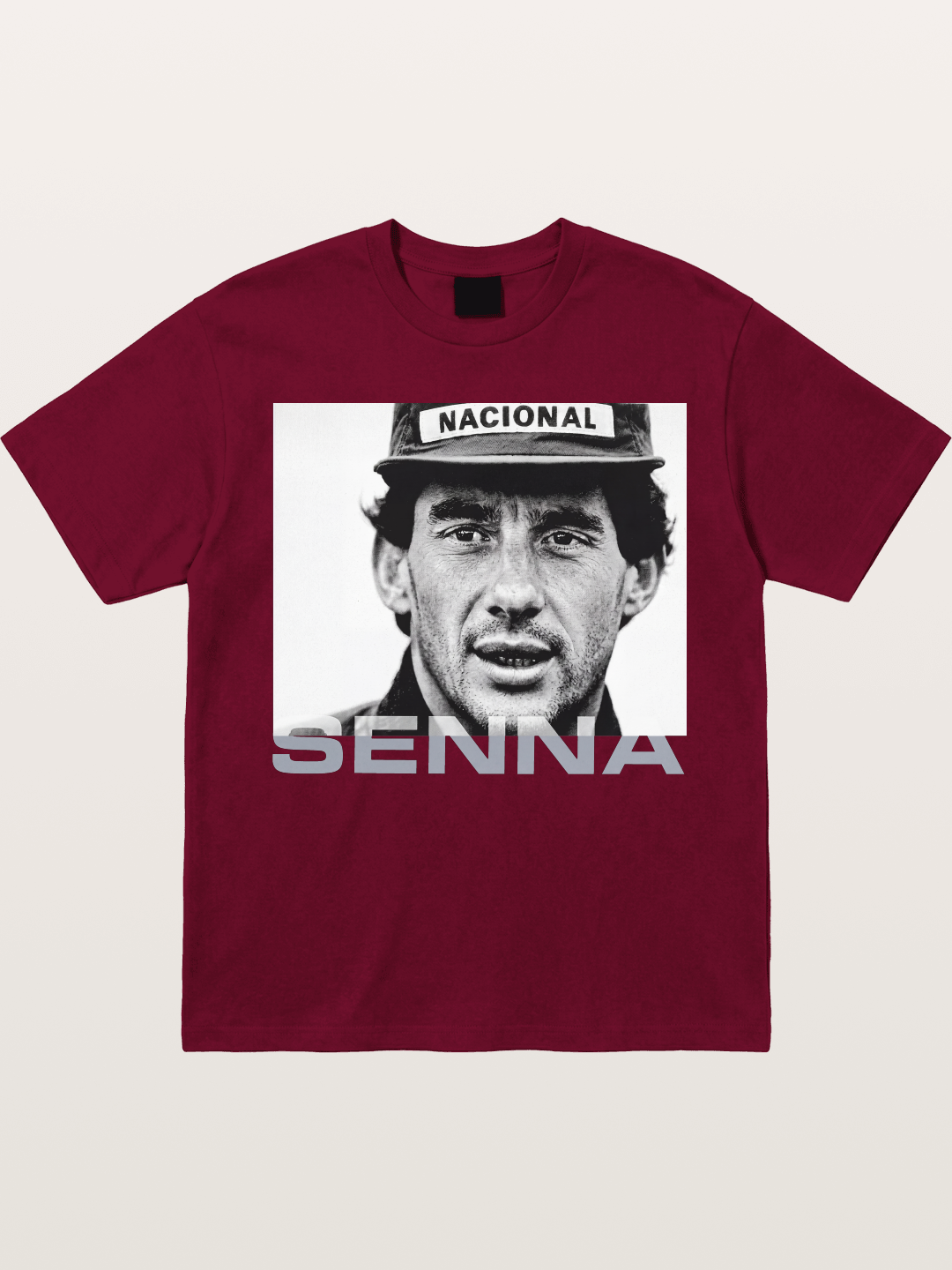 Ayrton Senna Black White Portrait Gildan T-shirt