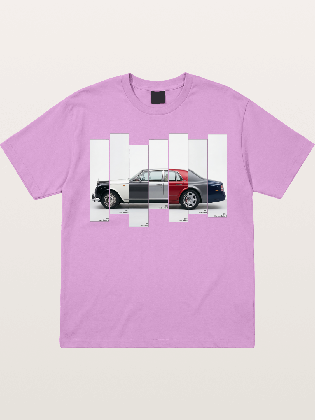 Multi-Color Rolls Royce Timeline Gildan T-shirt