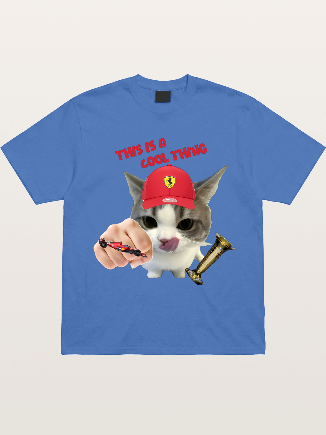Ferrari Cat F1 Meme Gildan T-shirt