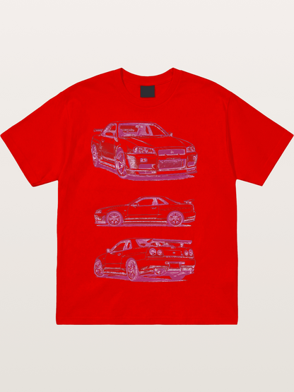Skyline Sketch Cotton T-shirt