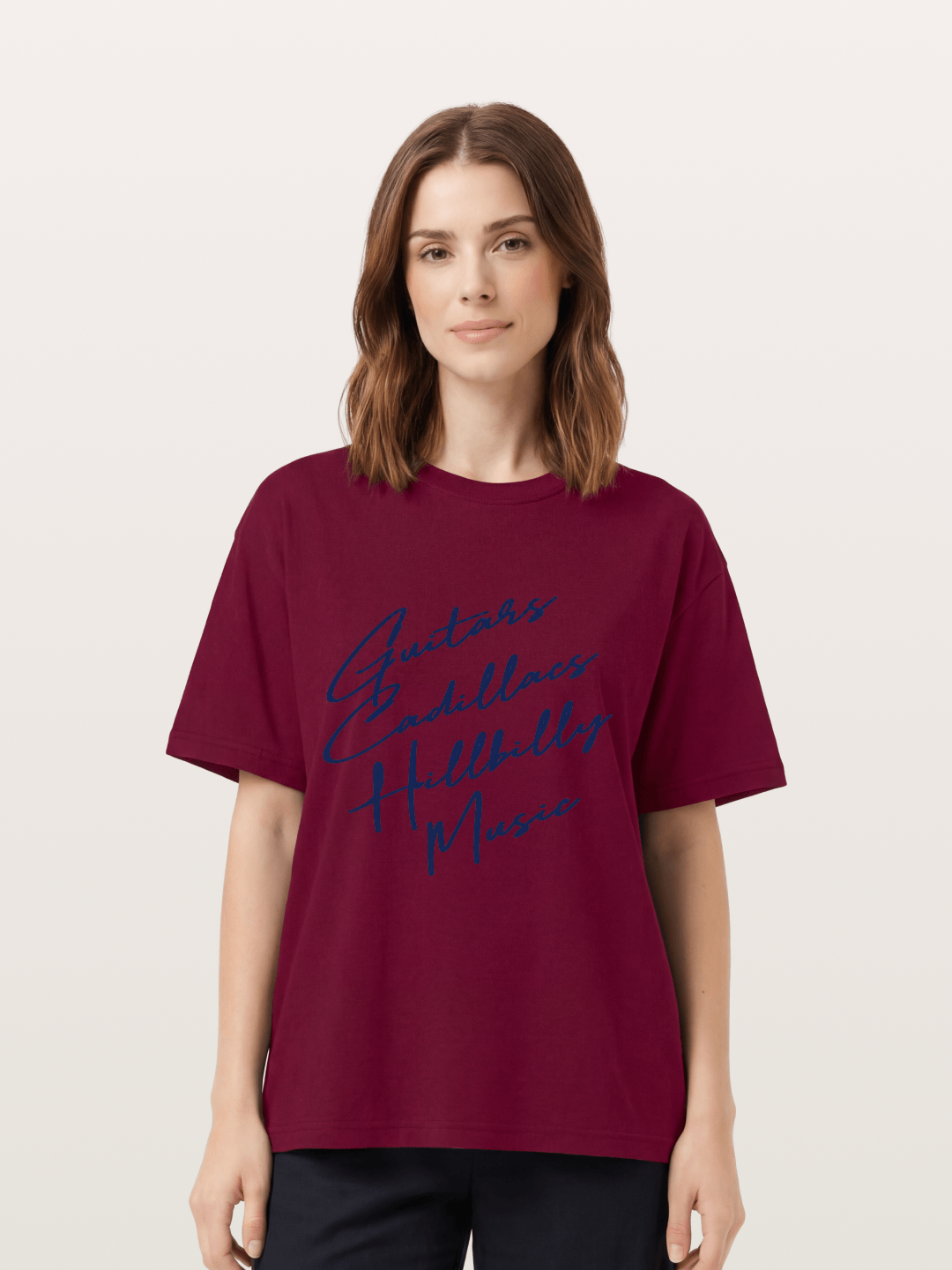 Guitars & Cadillacs Music Print Gildan T-shirt