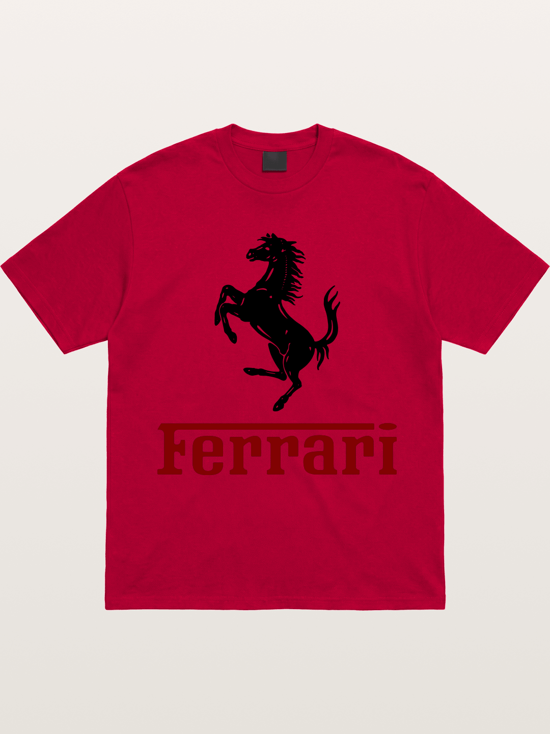 Ferrari Black Horse Logo Gildan T-shirt