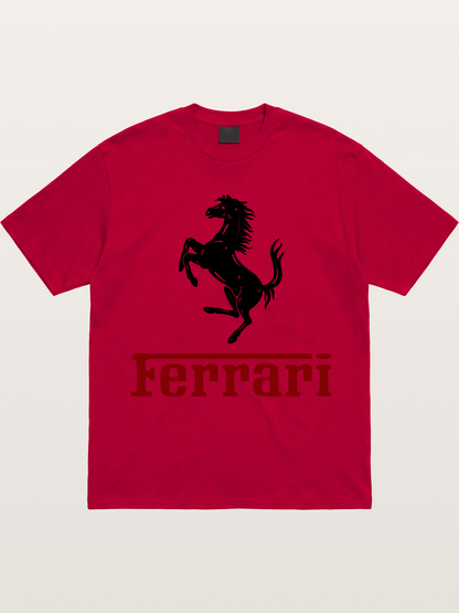 Ferrari Black Horse Logo Gildan T-shirt