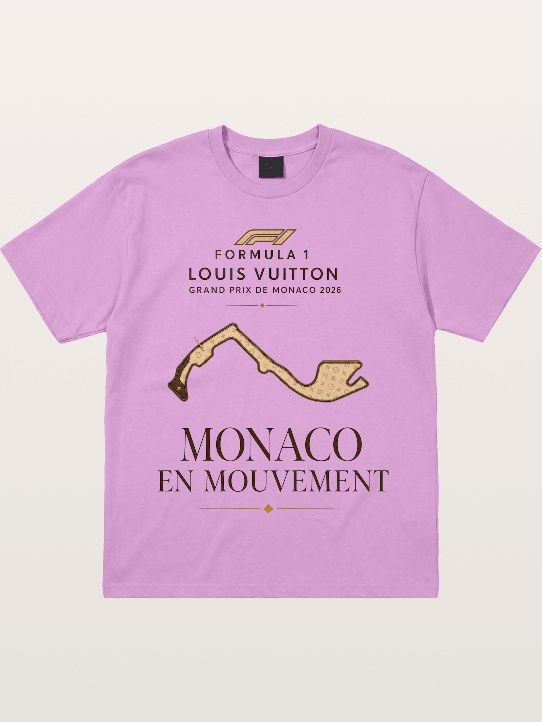 LV Monaco Track Pattern Art Gildan T-shirt