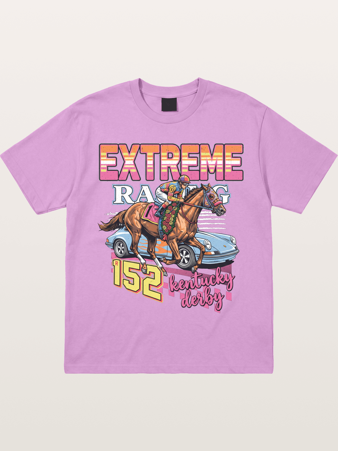 Derby Horse & Porsche Retro Gildan T-shirt
