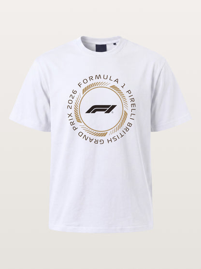 British Grand Prix 2026 Circular Crest Cotton T-shirt