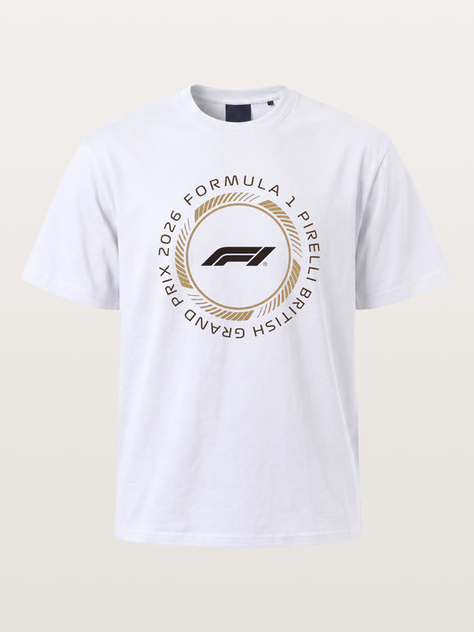 British Grand Prix 2026 Circular Crest Cotton T-shirt