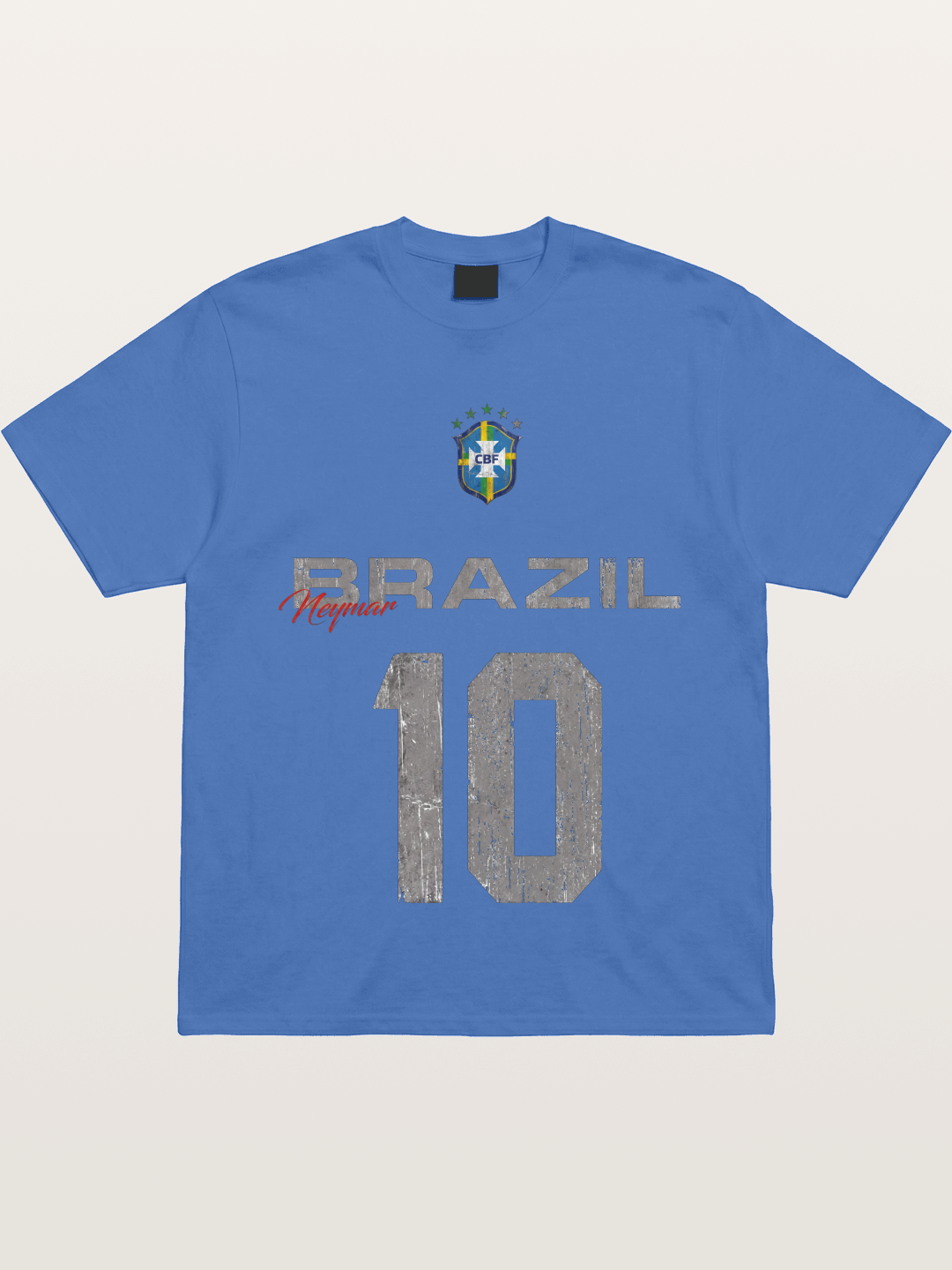 Brazil Neymar 10 Vintage Gildan T-shirt