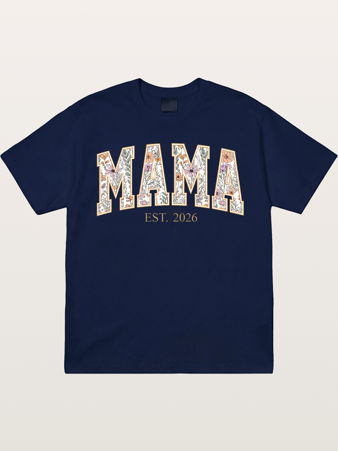 Floral Mama Est 2026 Design Gildan T-shirt