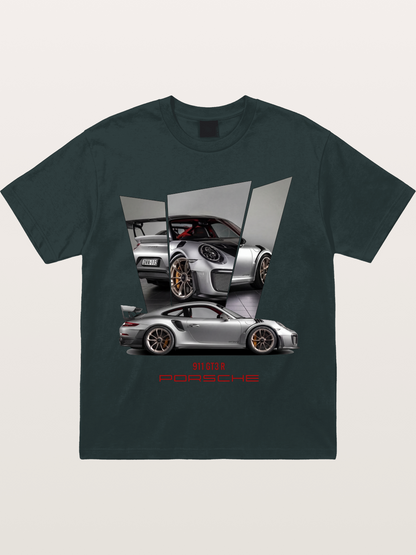 Porsche 911 GT3 RS Mirrored Collage Gildan T-shirt